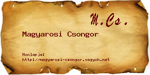 Magyarosi Csongor névjegykártya